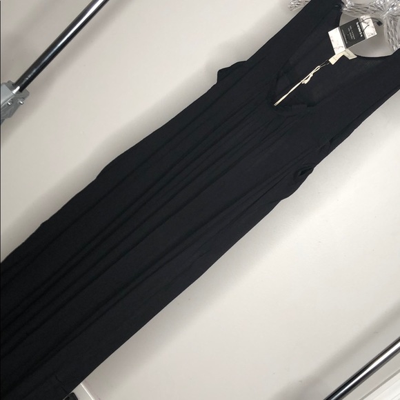 BLACK MIDI DRESS - Picture 5 of 10